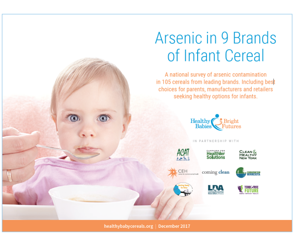 Arsenic in 9 Brands of Infant Cereal report cover
